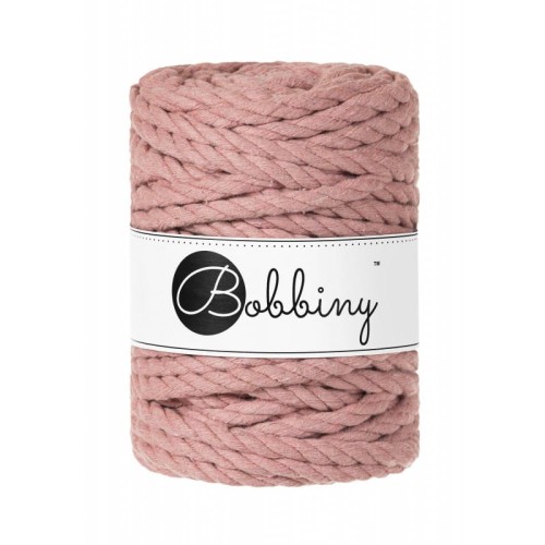 rozowe zloto blush sznurek bawelniany potrojnie skrecany 3PLY 9mm do makramy Bobbiny.jpg