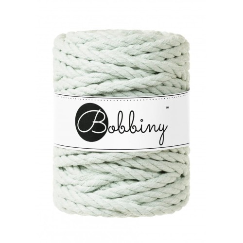 jasny zielony milky green sznurek bawelniany potrojnie skrecany 3PLY 9mm do makramy Bobbiny.jpg