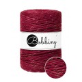 Czerwone Wino ze zlota nitka Golden Wine Red sznurek skrecany 5mm do makramy Bobbiny.jpg