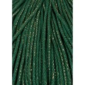 sznurek bawelniany pleciony 3mm Bobbiny Zielony Lesny Zloty.jpg