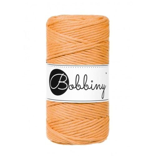 Sznurek skrecany do makramy 3mm Bobbiny Pomarańczowy.jpg