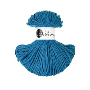 Niebieski Jaskrawy pleciony 3 mm Bobbiny sznurek do makramy