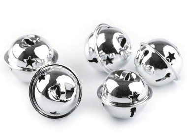 Dzwoneczki metalowe 30 mm  5 szt. - różne kolory