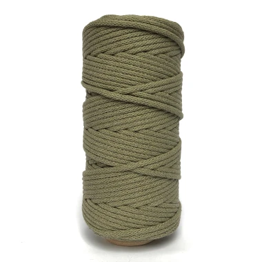 Oliwkowy pleciony 5 mm Classic sznurek do makramy