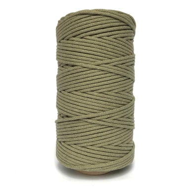 Oliwkowy pleciony 3 mm Classic sznurek do makramy